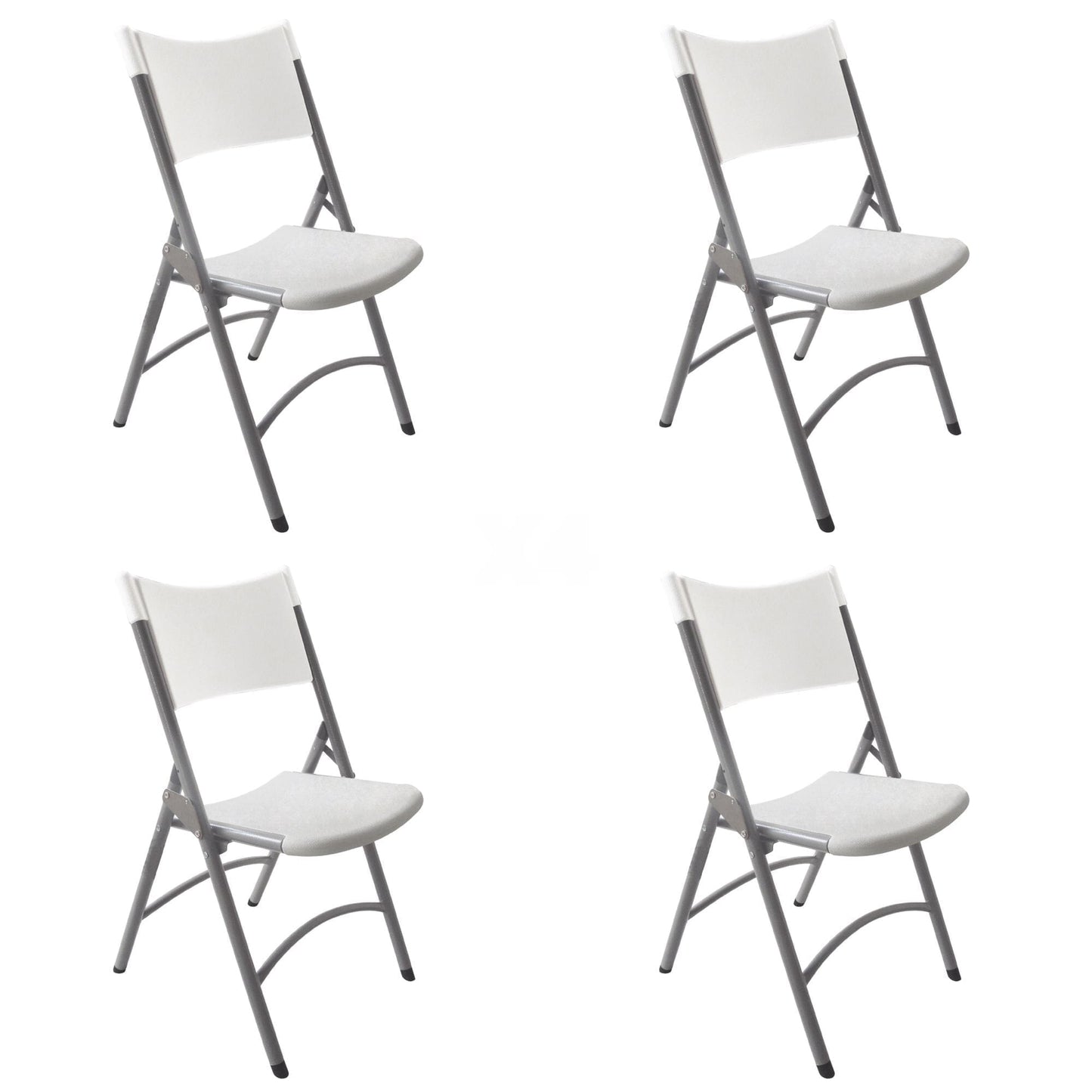 Garbar klaus set 4 silla plegable interior, exterior gris claro