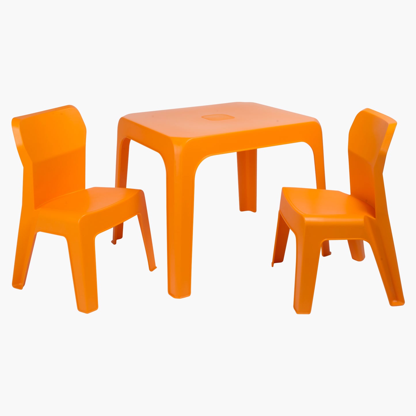 Garbar jan set 2+1 infantil silla-mesa interior, exterior naranja