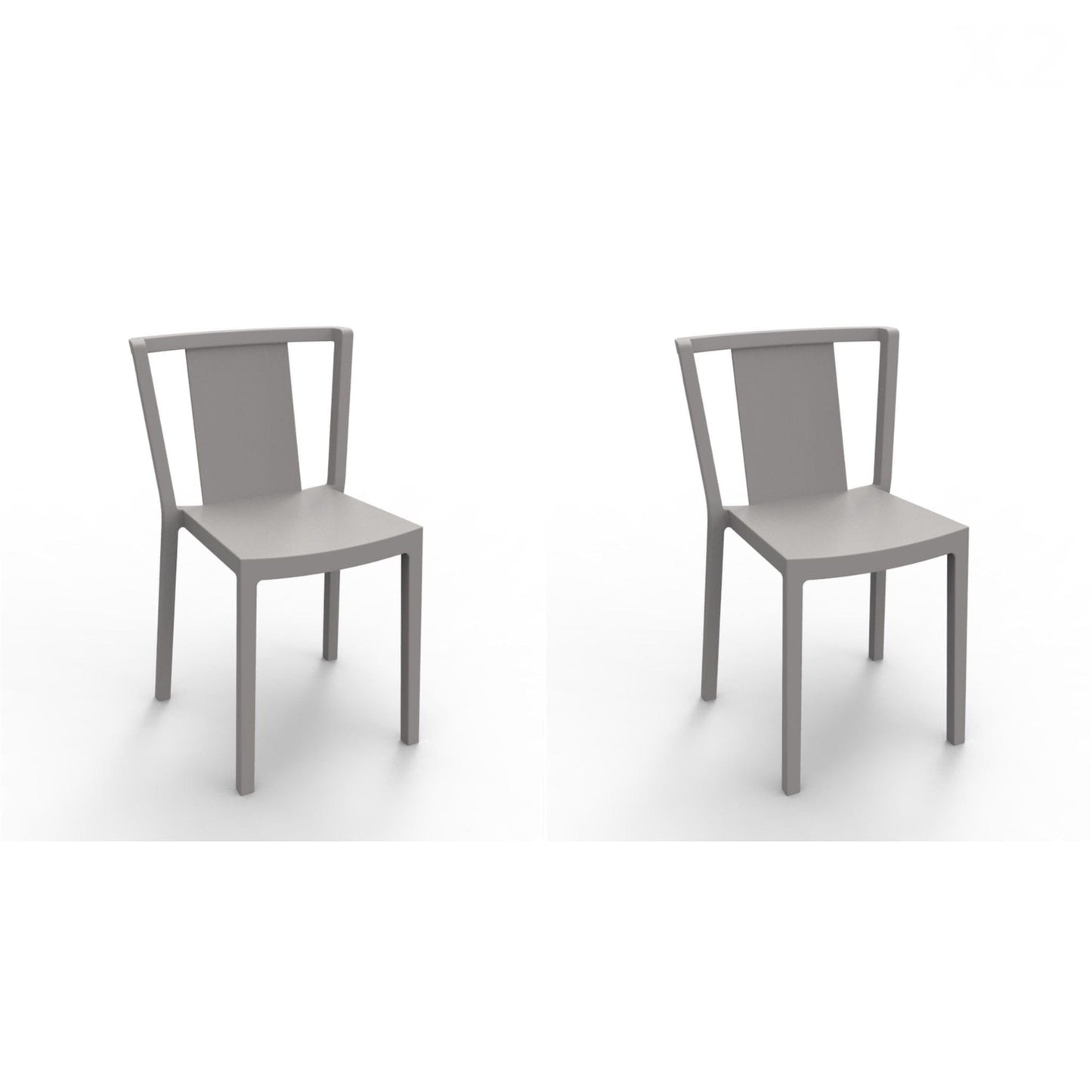 Resol neutra set 2 silla interior, exterior arena