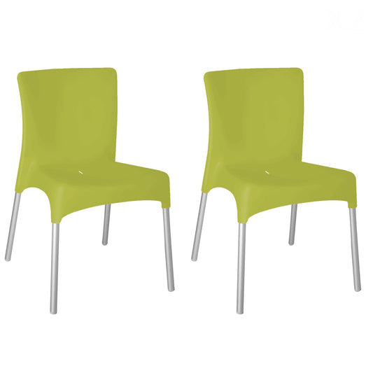 Garbar moon set 2 silla interior, exterior verde oliva