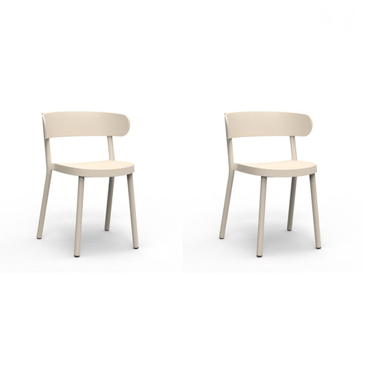 Resol casino set 2 silla interior, exterior marfil