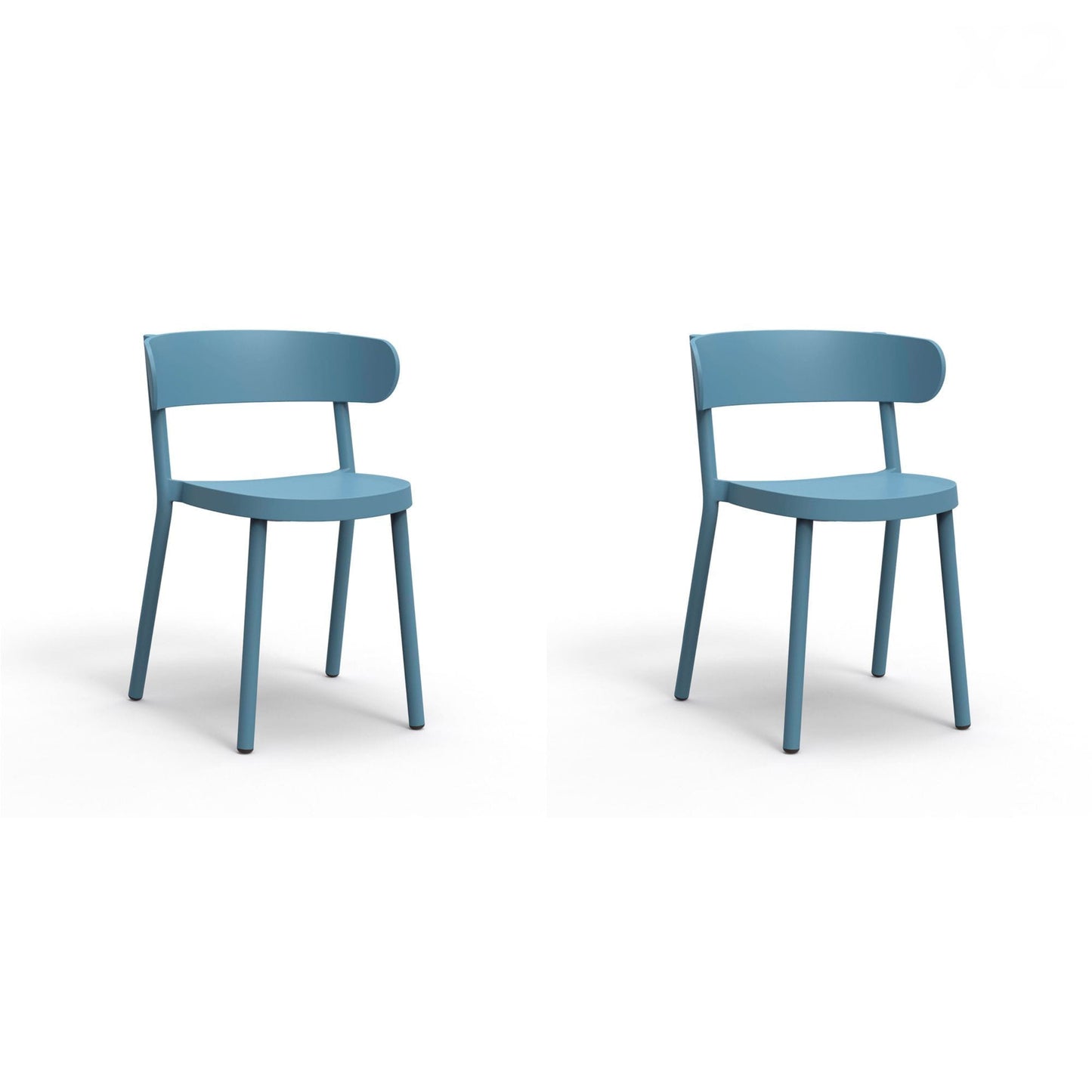 Resol casino set 2 silla interior, exterior azul retro