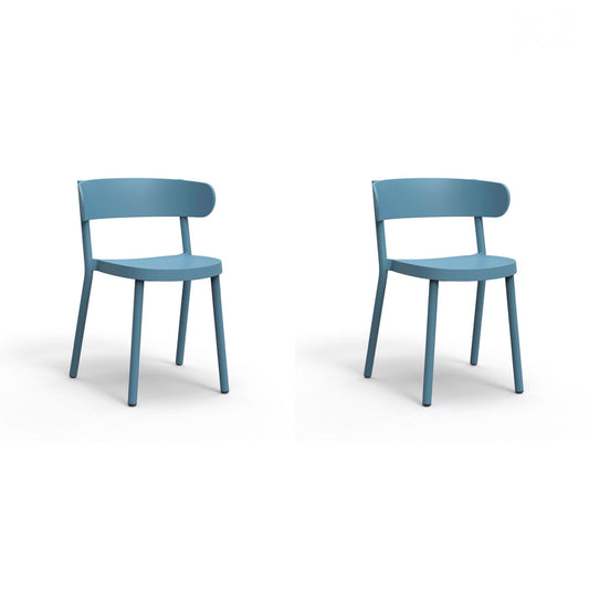 Resol casino set 2 silla interior, exterior azul retro