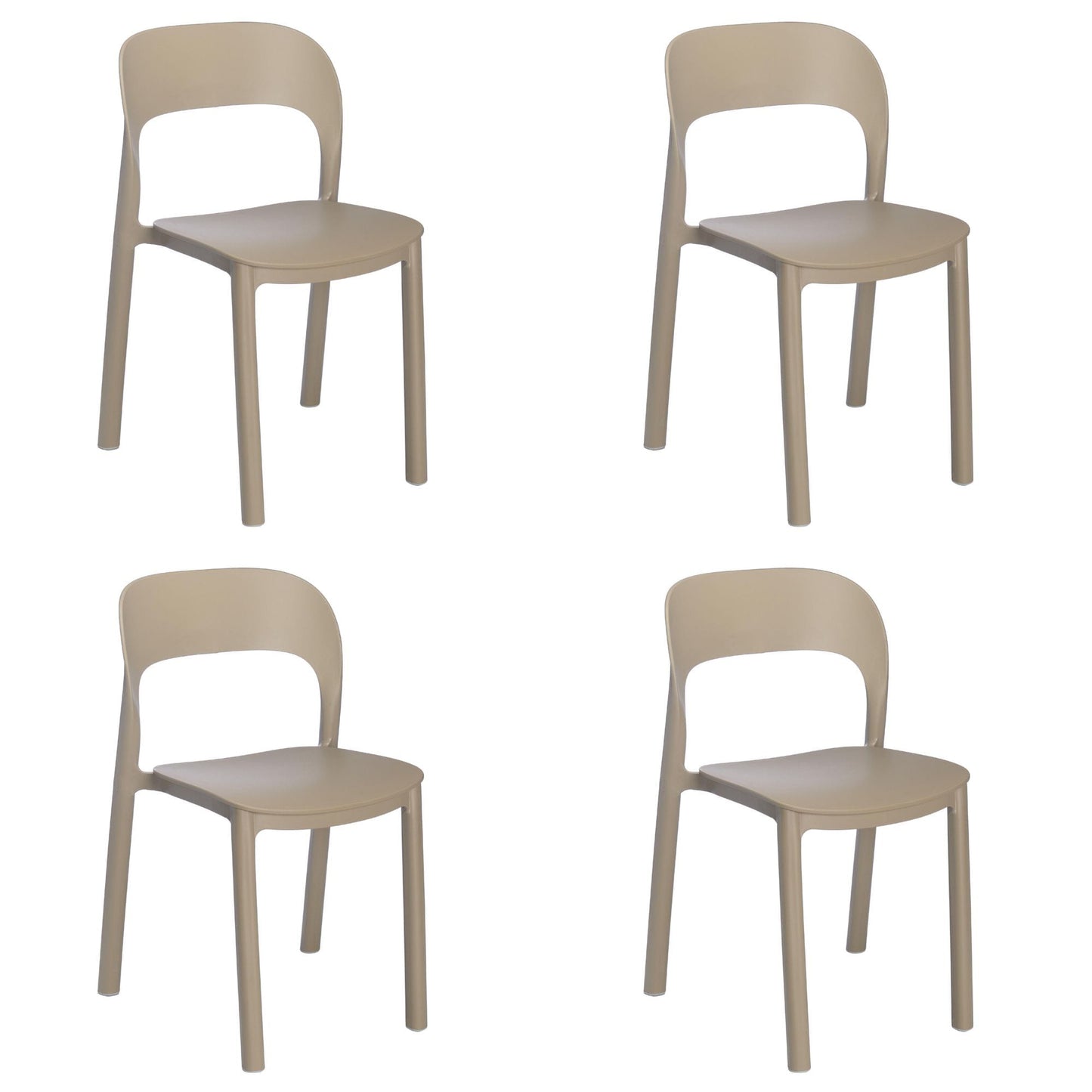 Garbar ona set 4 silla interior, exterior arena - arena