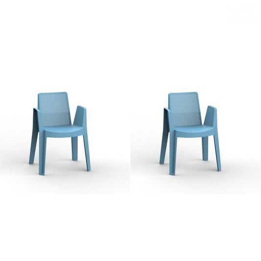 Garbar play set 2 silla con brazos exterior azul retro