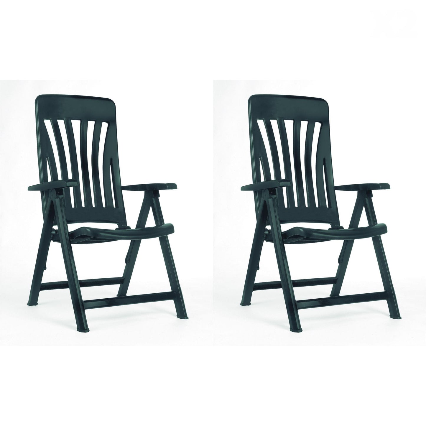 Garbar blanes set 2 silla con brazos multiposiciones exterior antracita
