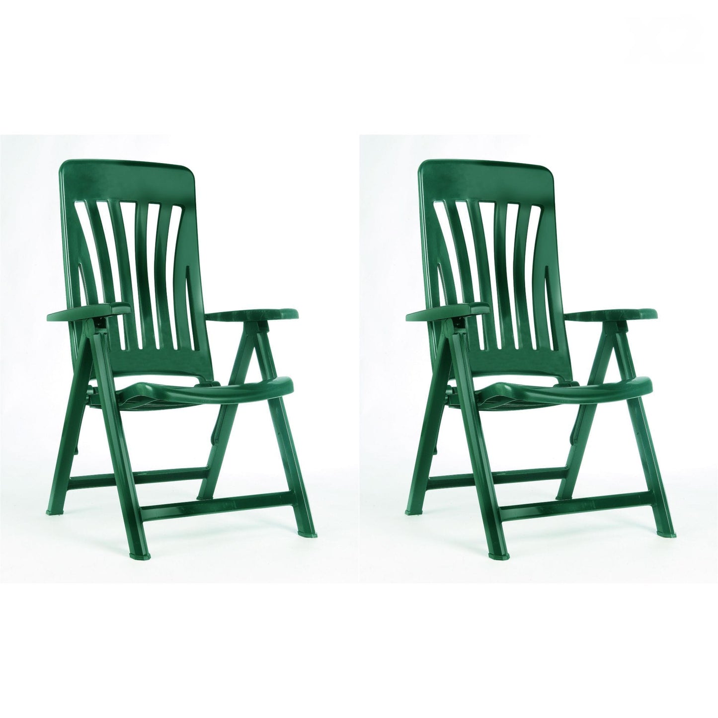 Garbar blanes set 2 silla con brazos multiposiciones exterior verde oscuro