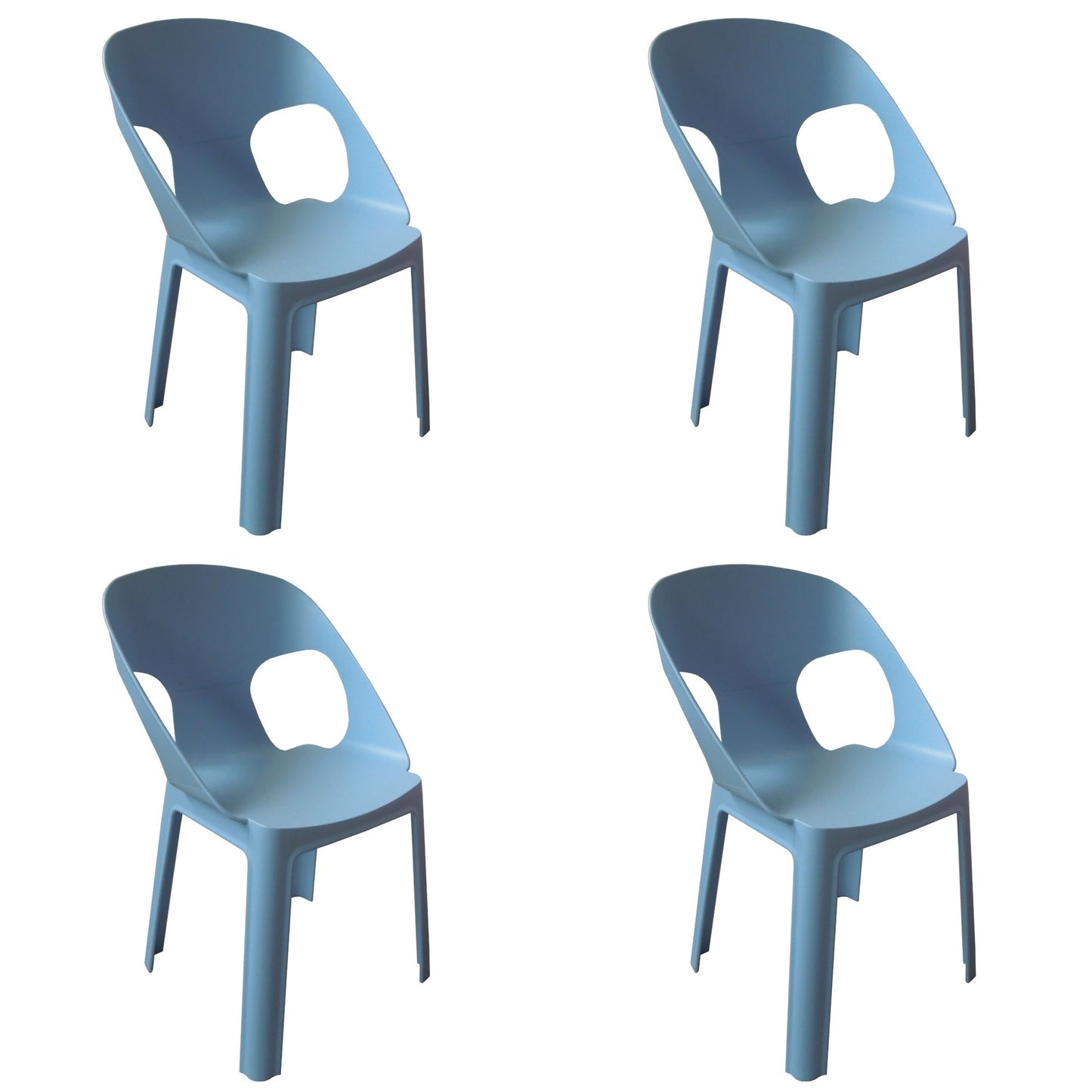 Garbar rita set 4 silla infantil interior, exterior azul cielo