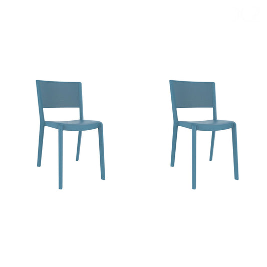 Resol spot set 2 silla interior, exterior azul retro