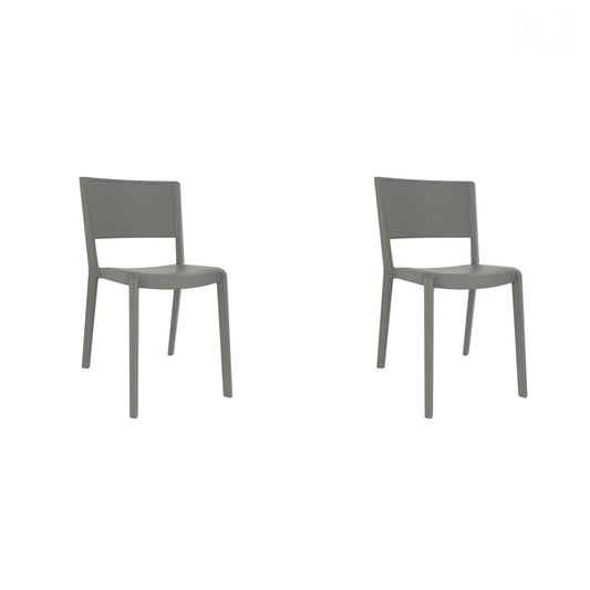 Resol spot set 2 silla interior, exterior gris verdoso