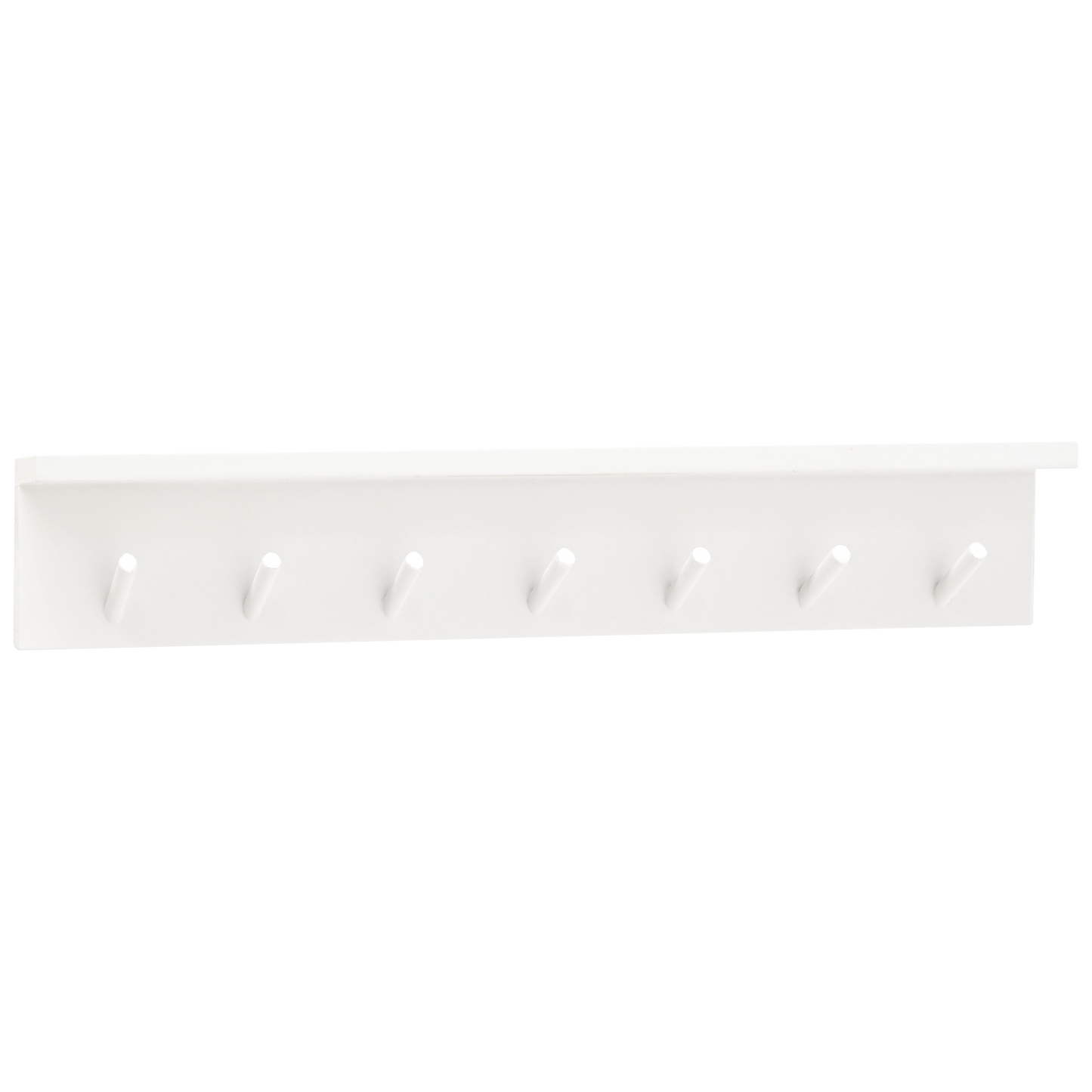 Colgador de pared de madera maciza en tono blanco de 61x9,5cm - DECOWOOD