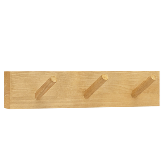 Colgador de pared de madera maciza en tono olivo de 26x5cm - DECOWOOD