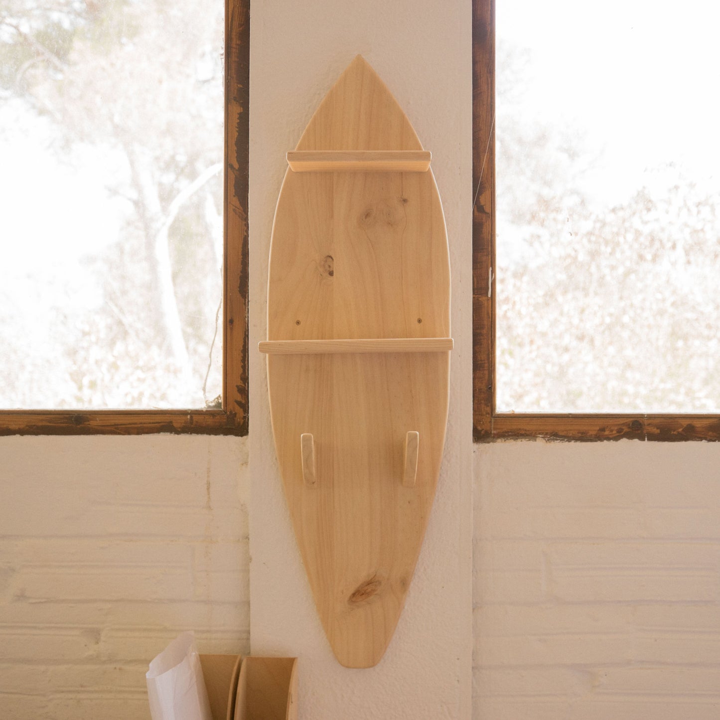 Perchero/estantería tabla surf Razo Natural - Hannun