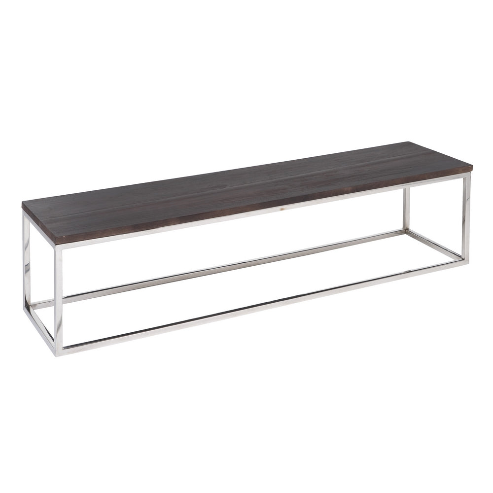 S/3 Mesa Centro Marrón-plata 152 X 38,50 X 38,50 Cm - IXIA