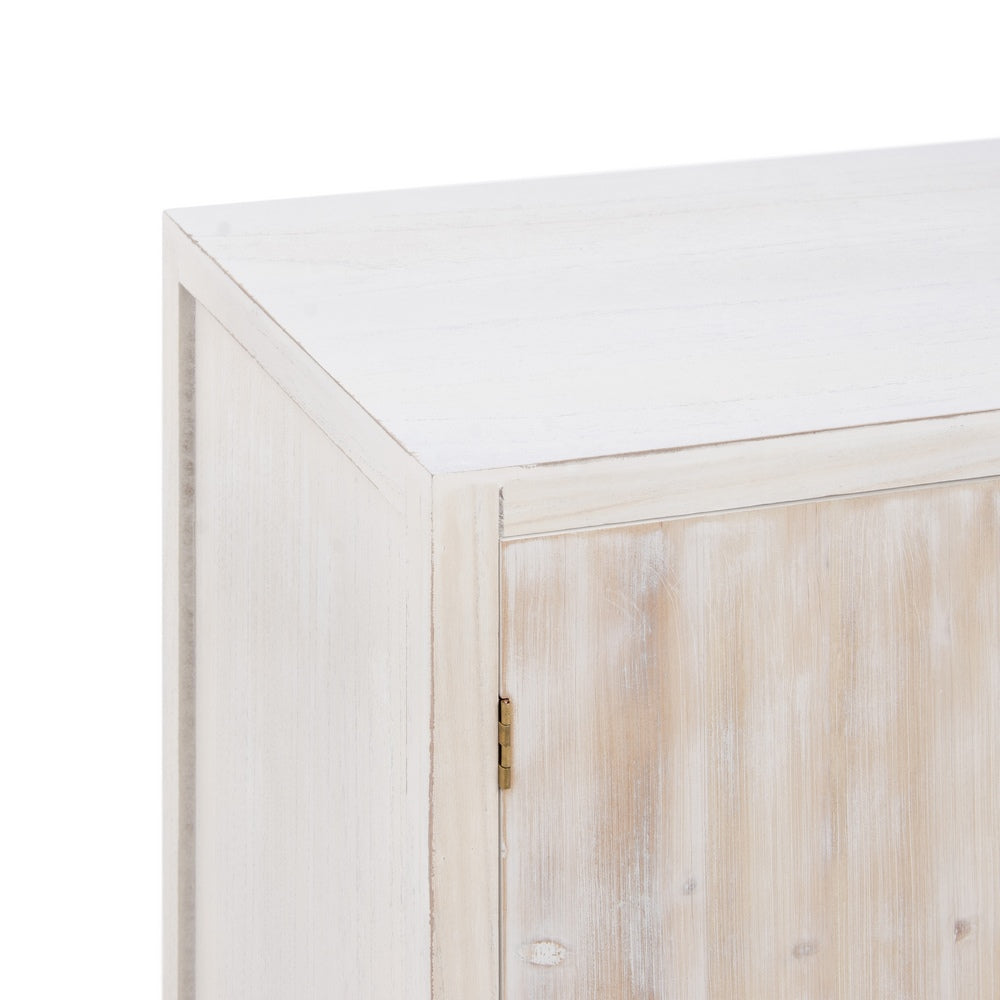 Mueble Recibidor Natural-blanco 80 X 40 X 80 Cm - IXIA