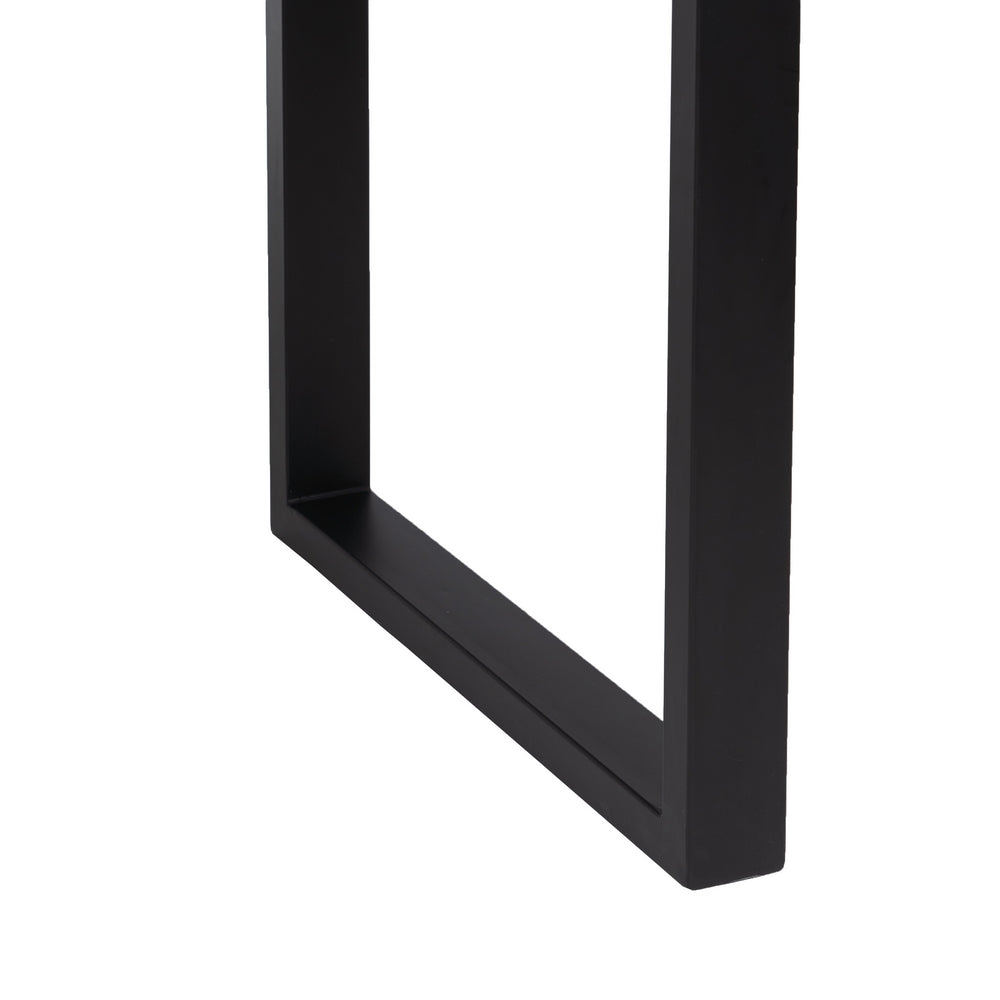 Mesa Comedor Negro-marrón Madera-hierro 160 X 90 X 76 Cm - IXIA