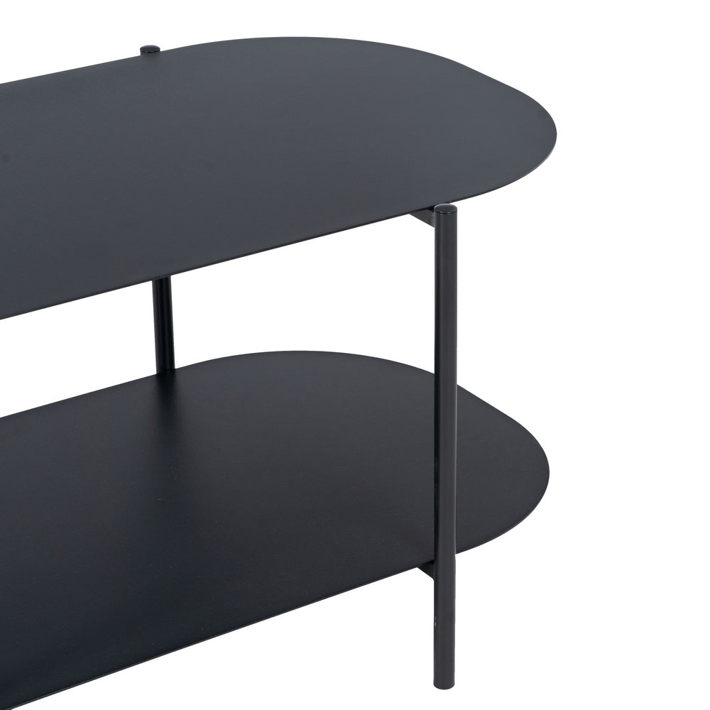 Mesa Centro Negro Acero 100 X 46 X 45 Cm - IXIA