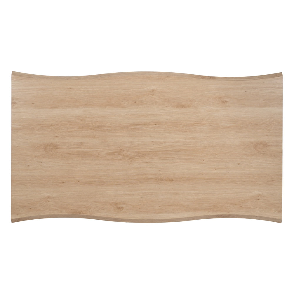 Mesa Comedor Natural-crema Dm-metal 160 X 90 X 75 Cm - IXIA