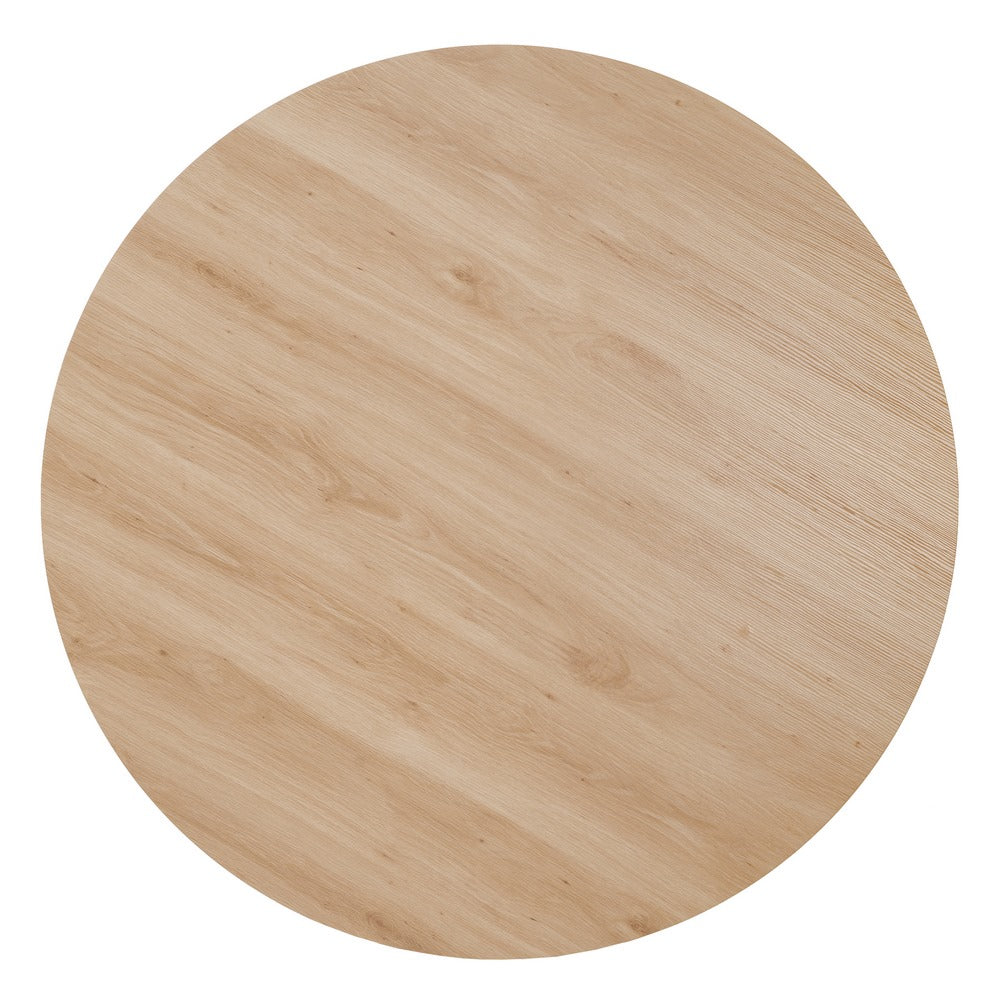 Mesa Comedor Natural-crema Dm-metal 120 X 120 X 75 Cm - IXIA