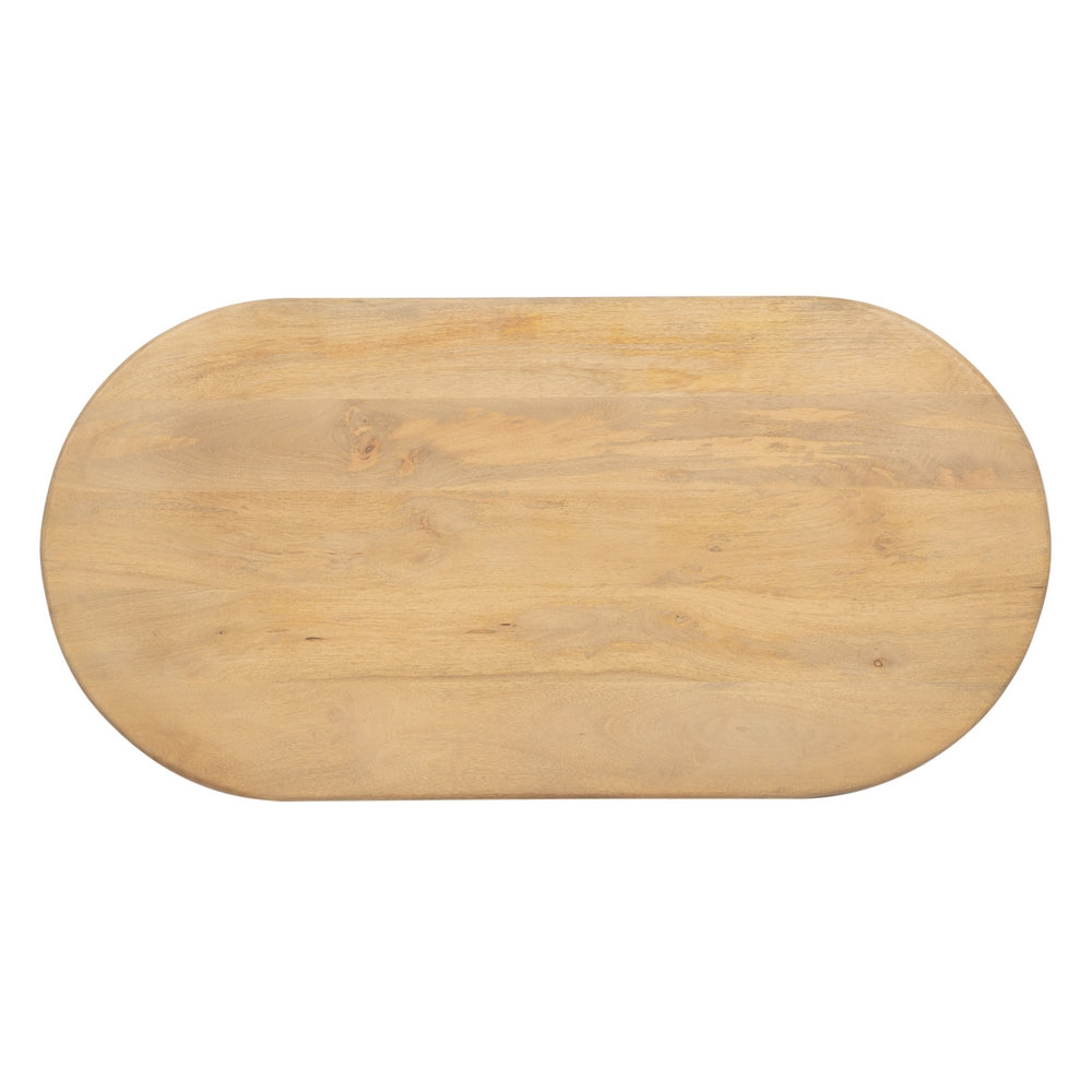 Mesa Centro Natural Madera De Mango 120 X 60 X 45 Cm - IXIA