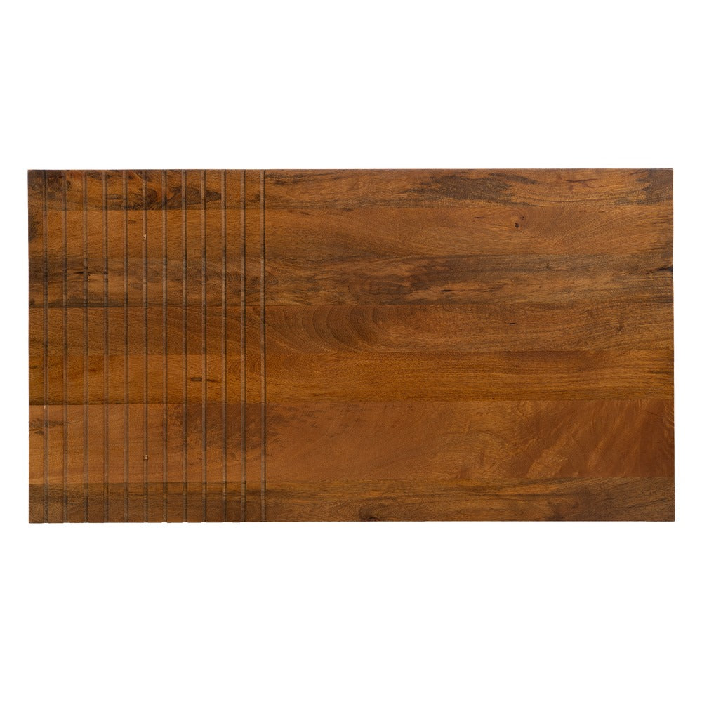 Mesa Centro Marrón-negro Madera-hierro 110 X 60 X 40 Cm - IXIA