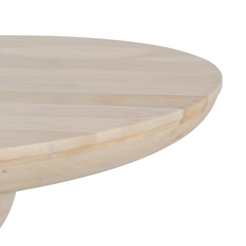 Mesa Comedor Blanco Madera De Mango 100 X 100 X 77 Cm - IXIA