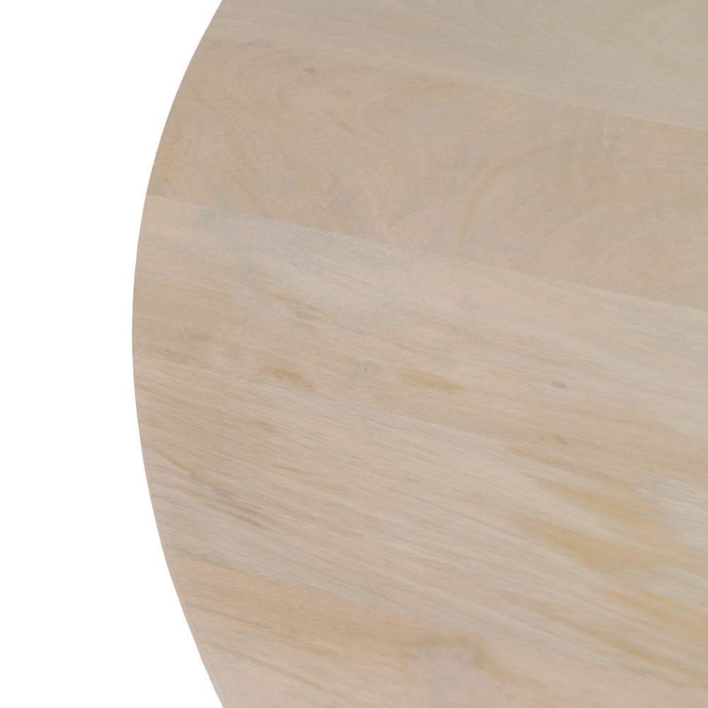 Mesa Comedor Blanco Madera De Mango 100 X 100 X 77 Cm - IXIA