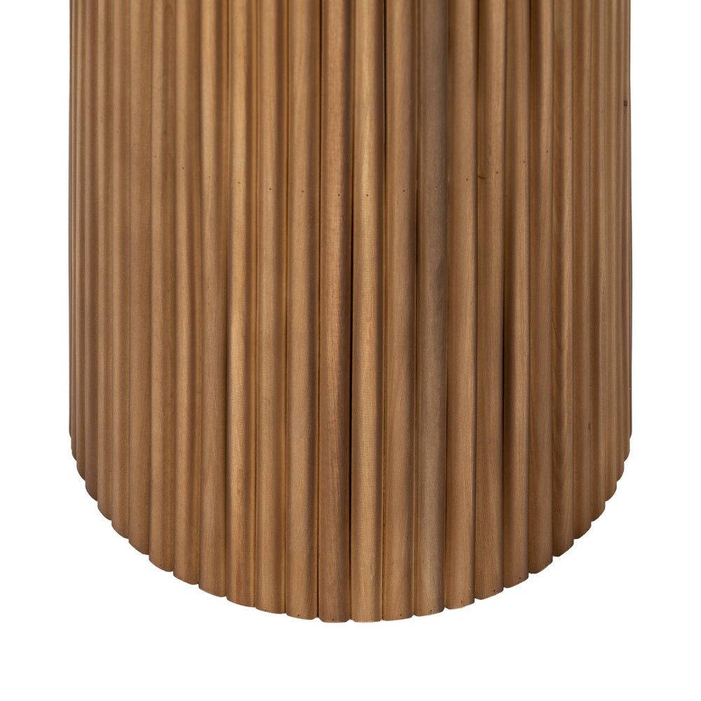 Mesita Natural Madera-ratán Salón 49,50 X 49,50 X 50 Cm - IXIA