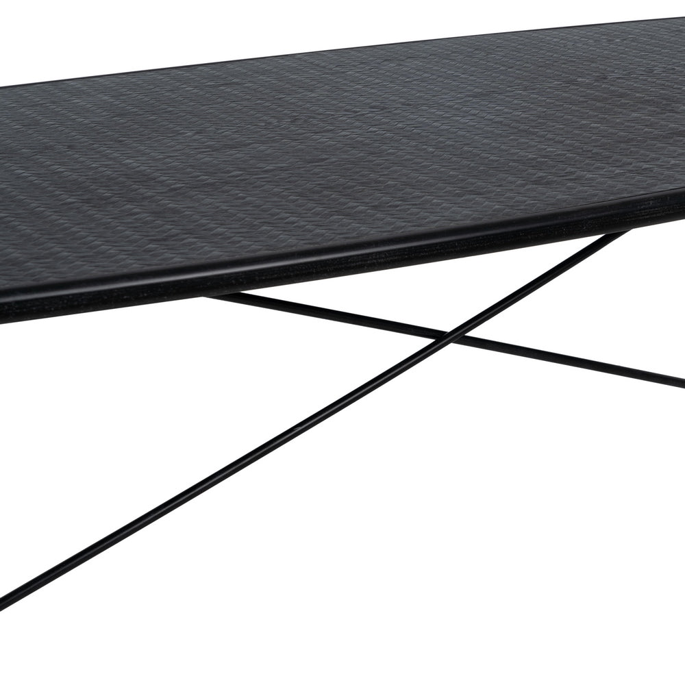 Mesa Negro-natural Dm-metal 179 X 90 X 75 Cm - IXIA