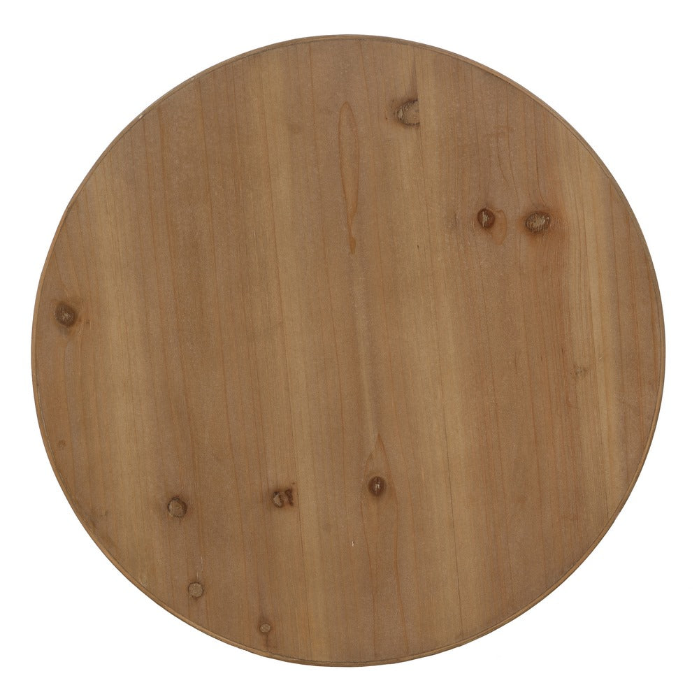 Mesita Natural Madera / Metal 39 X 39 X 51,50 Cm - IXIA