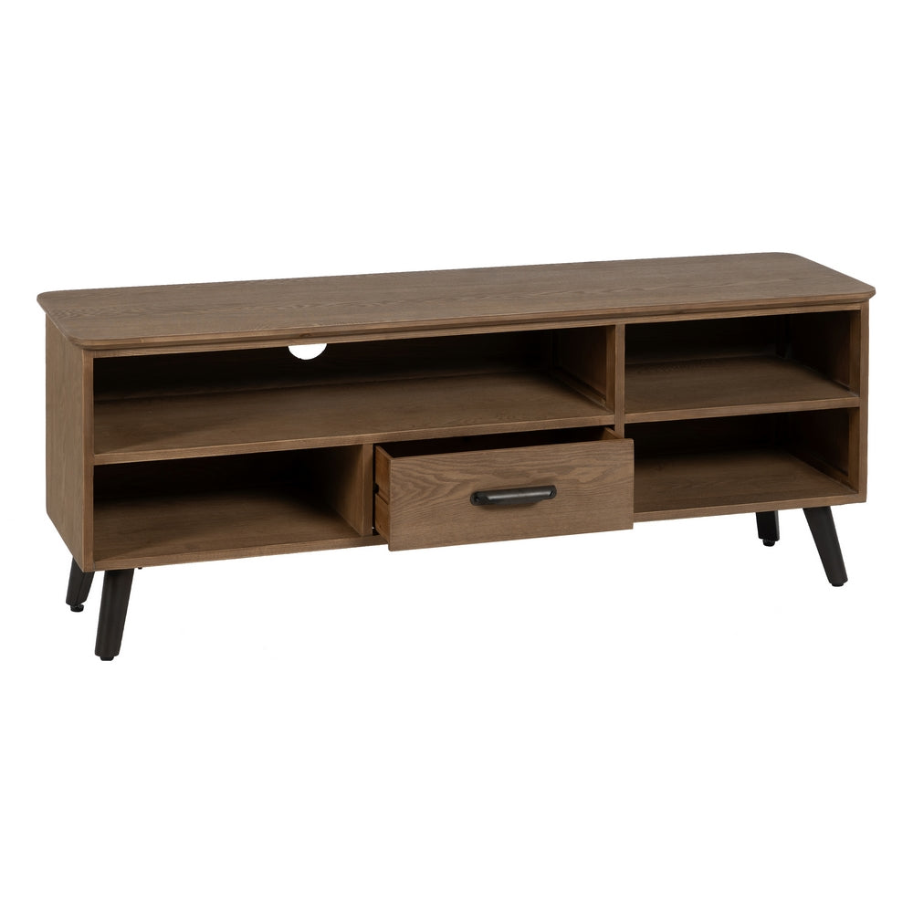 Mueble Tv Natural-negro Madera-metal 150 X 41 X 59 Cm - IXIA