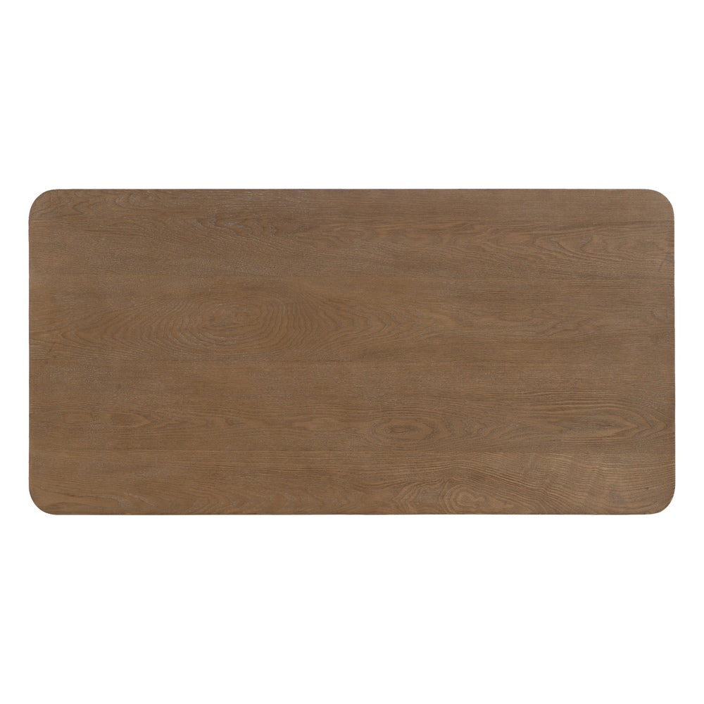 Mesa Centro Natural-negro Madera-metal 120 X 60 X 43 Cm - IXIA