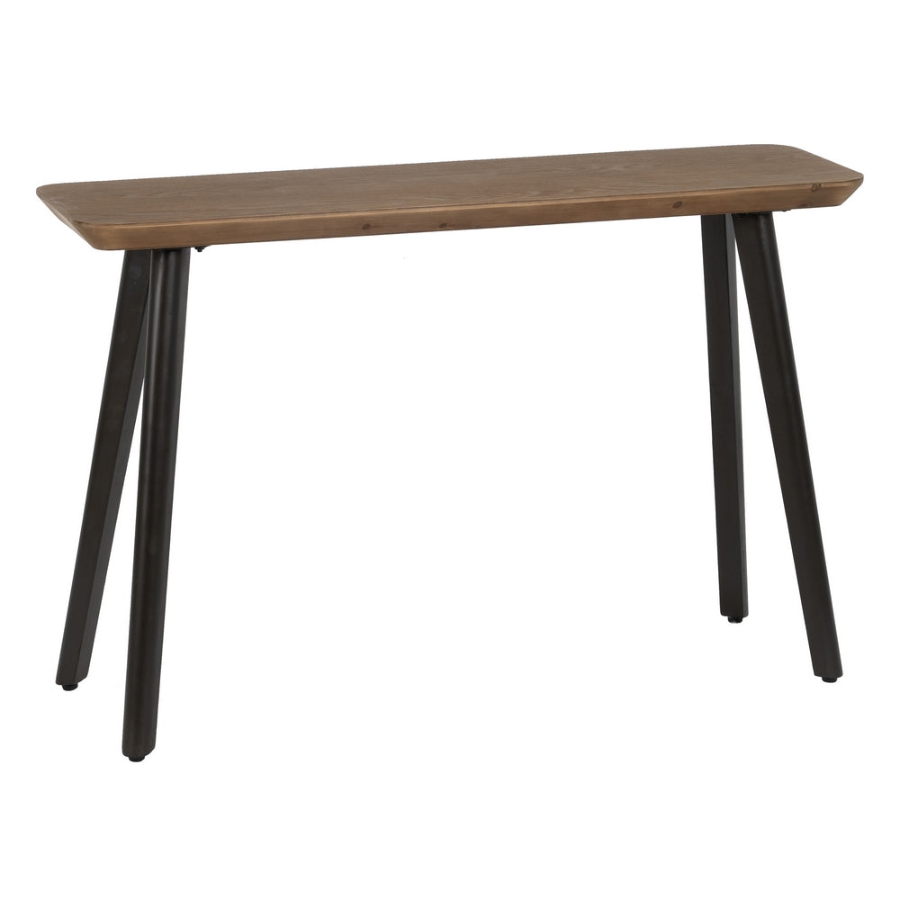 Consola Natural-negro Madera-metal 120 X 33 X 77 Cm - IXIA