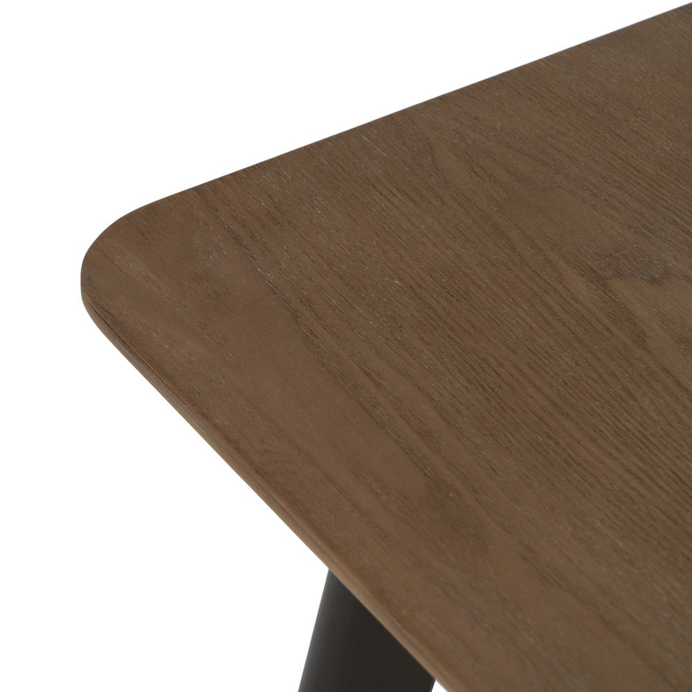 Mesa Auxiliar Natural-negro Madera-metal 58 X 58 X 60 Cm - IXIA