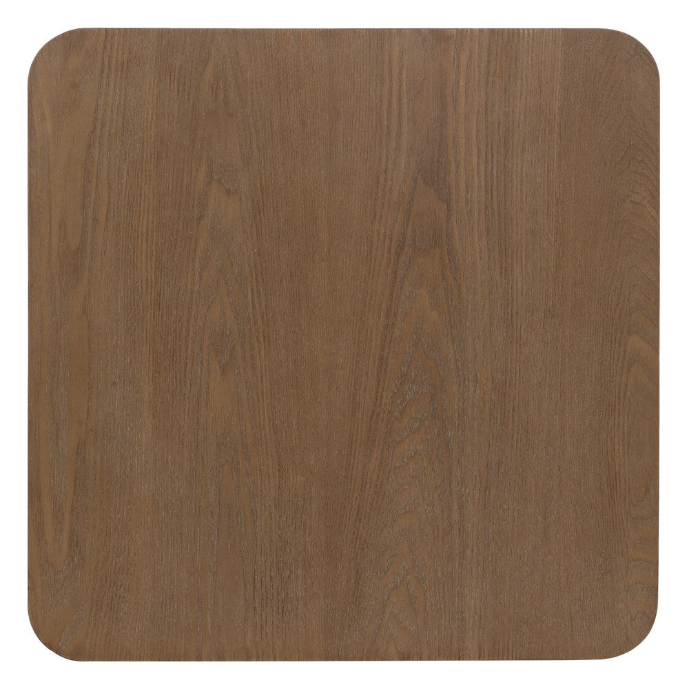 Mesa Auxiliar Natural-negro Madera-metal 58 X 58 X 60 Cm - IXIA