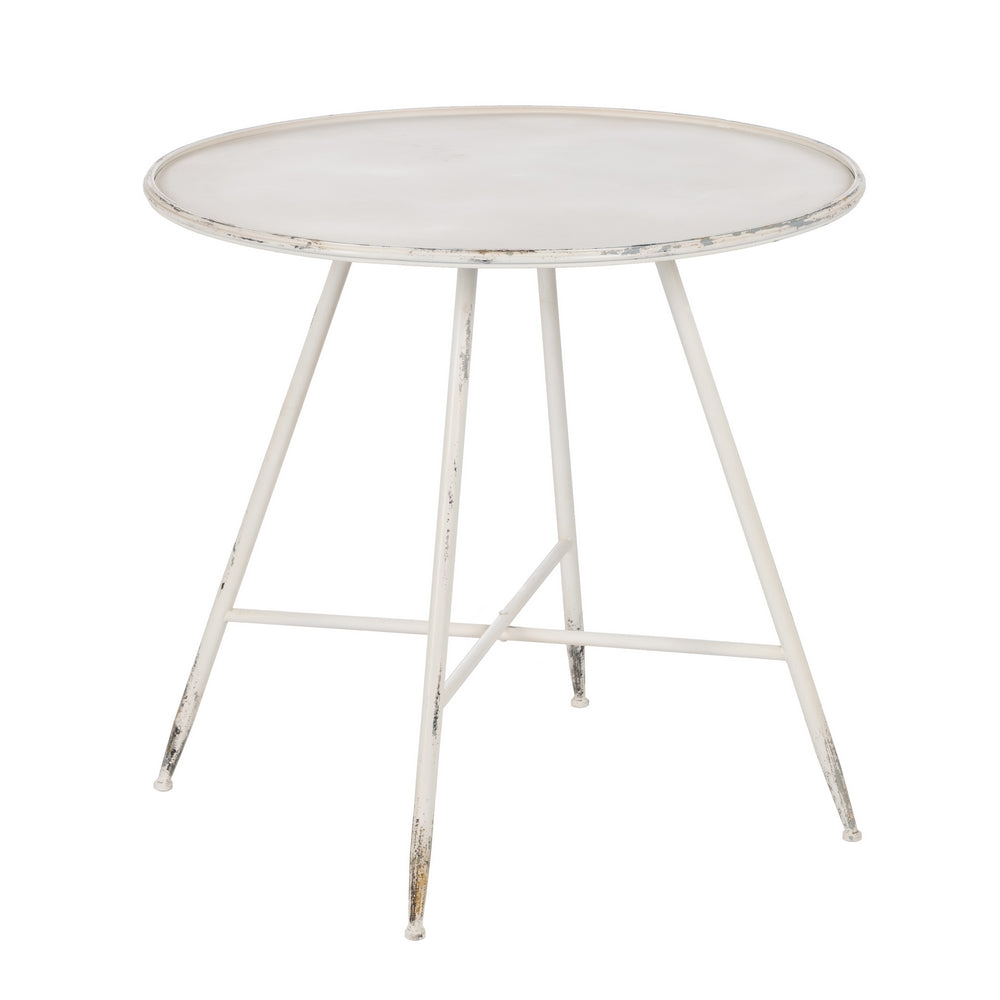 Mesa Crema Metal 80 X 80 X 75 Cm - IXIA