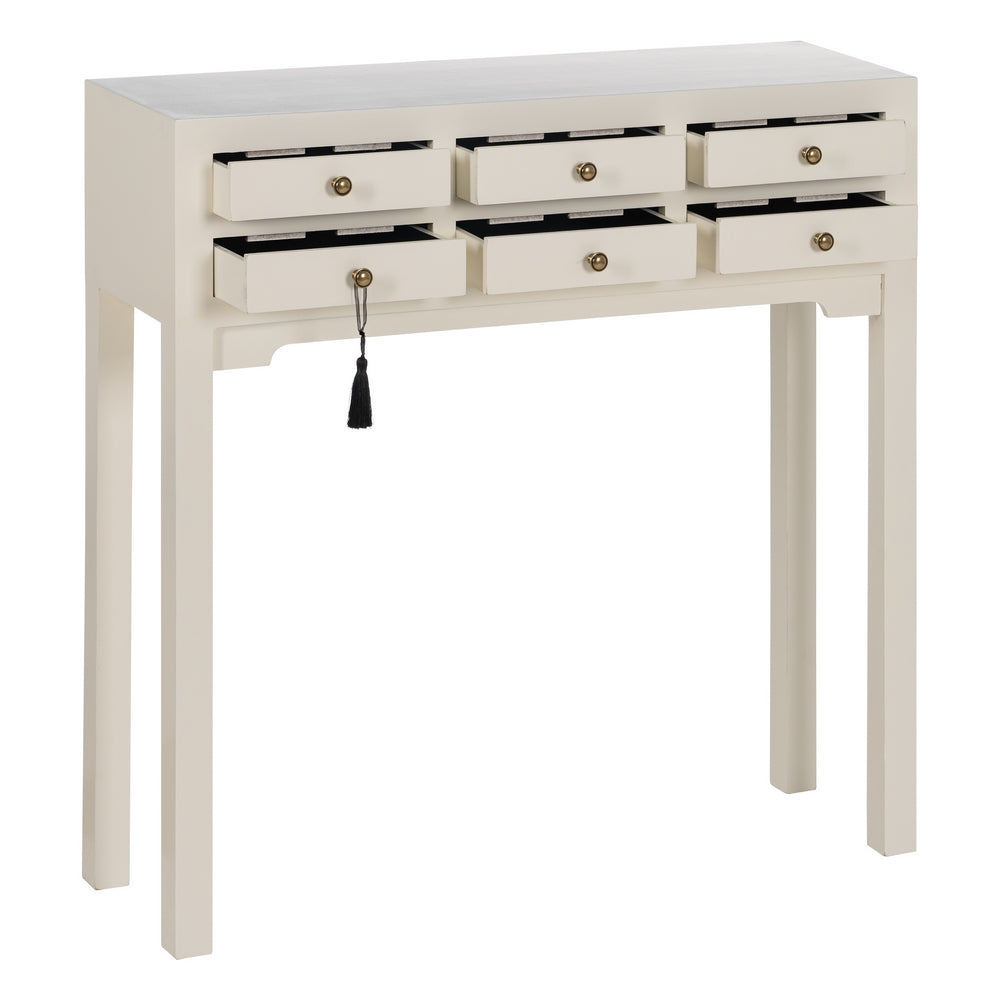 Consola Blanco Madera 85 X 26 X 85 Cm - IXIA