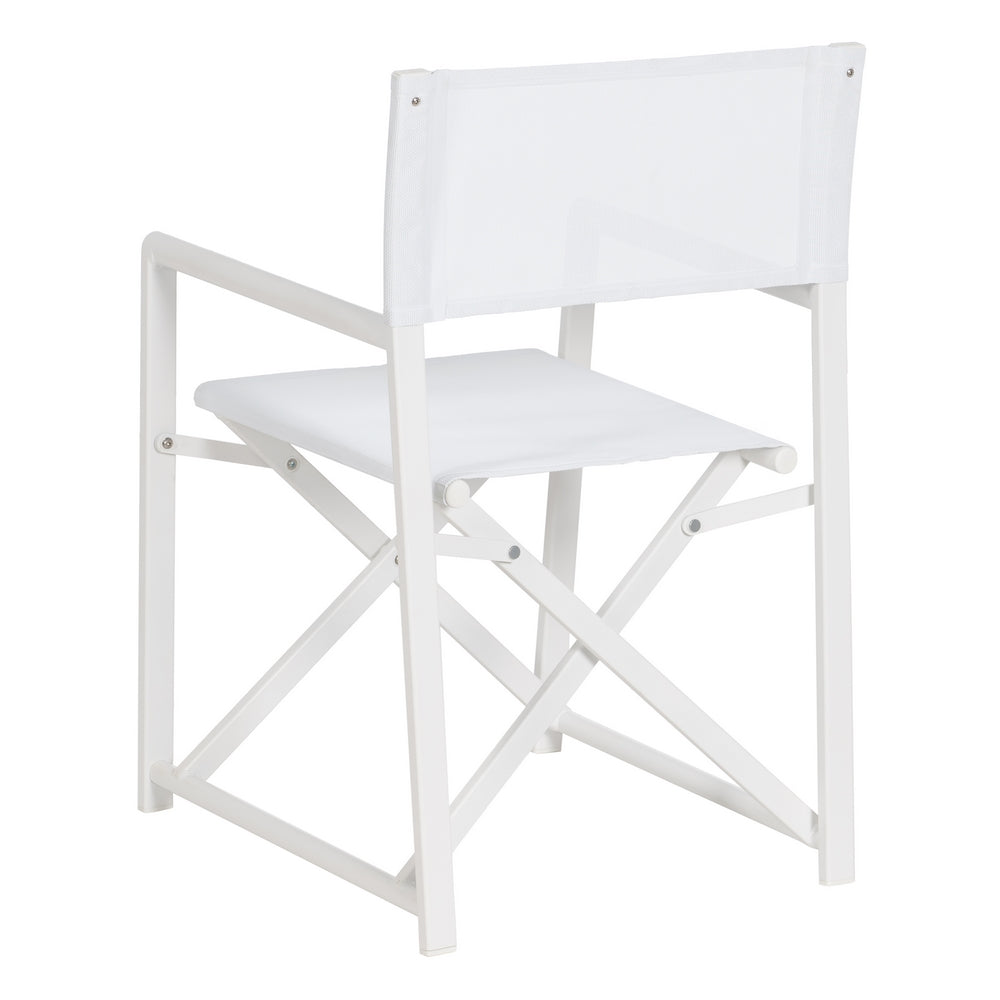 Silla Director Blanco Aluminio-textileno 56 X 53 X 84 Cm - IXIA