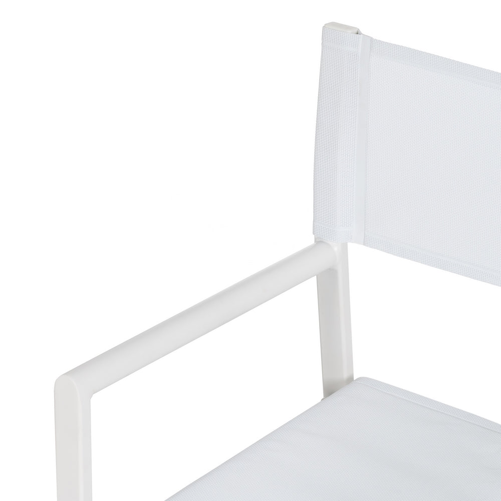 Silla Director Blanco Aluminio-textileno 56 X 53 X 84 Cm - IXIA