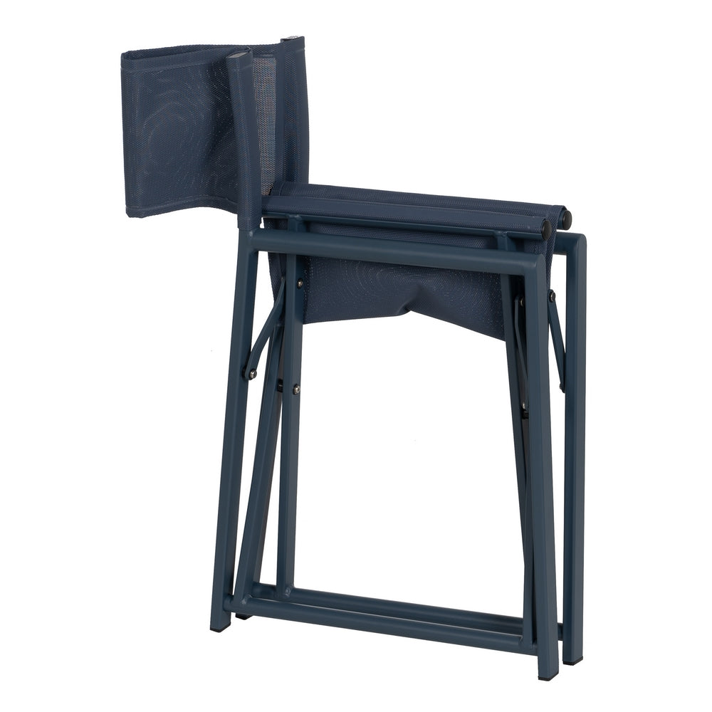 Silla Director Azul Aluminio-textileno 56 X 53 X 84 Cm - IXIA