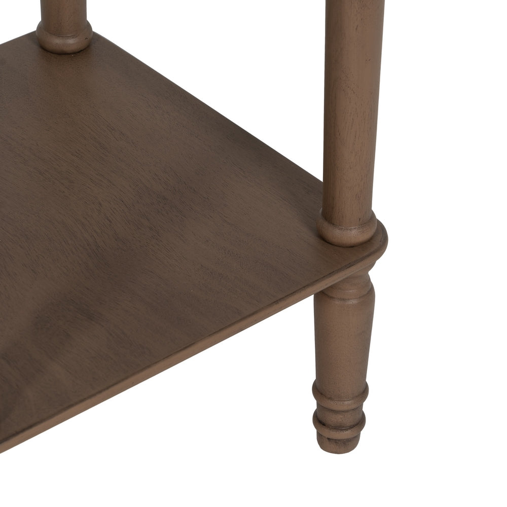 Mesa Auxiliar Marrón Dm-madera 36 X 36 X 71 Cm - IXIA