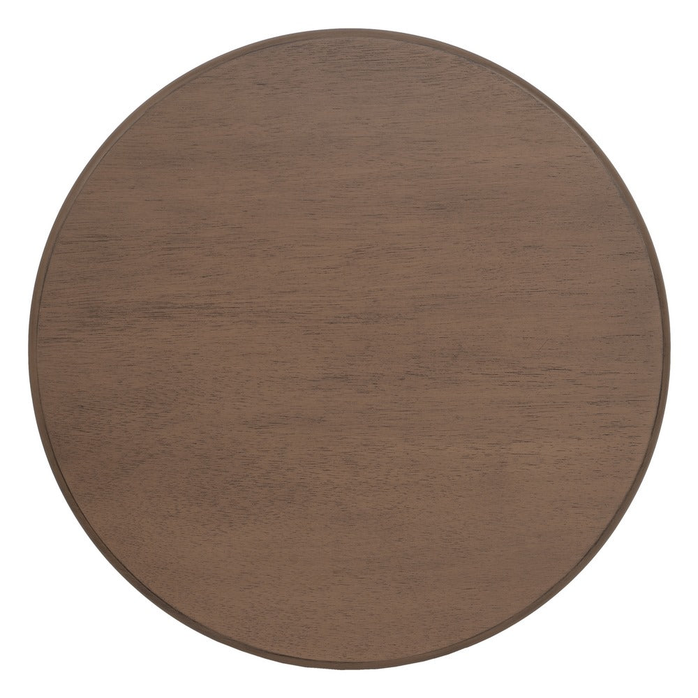 Mesita Auxiliar Marrón Dm-madera 40 X 40 X 66 Cm - IXIA