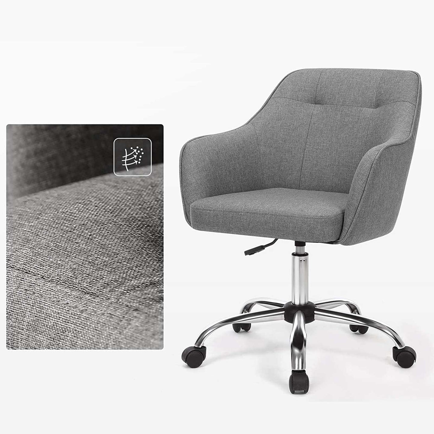 Silla de Oficina Gris-SONGMICS