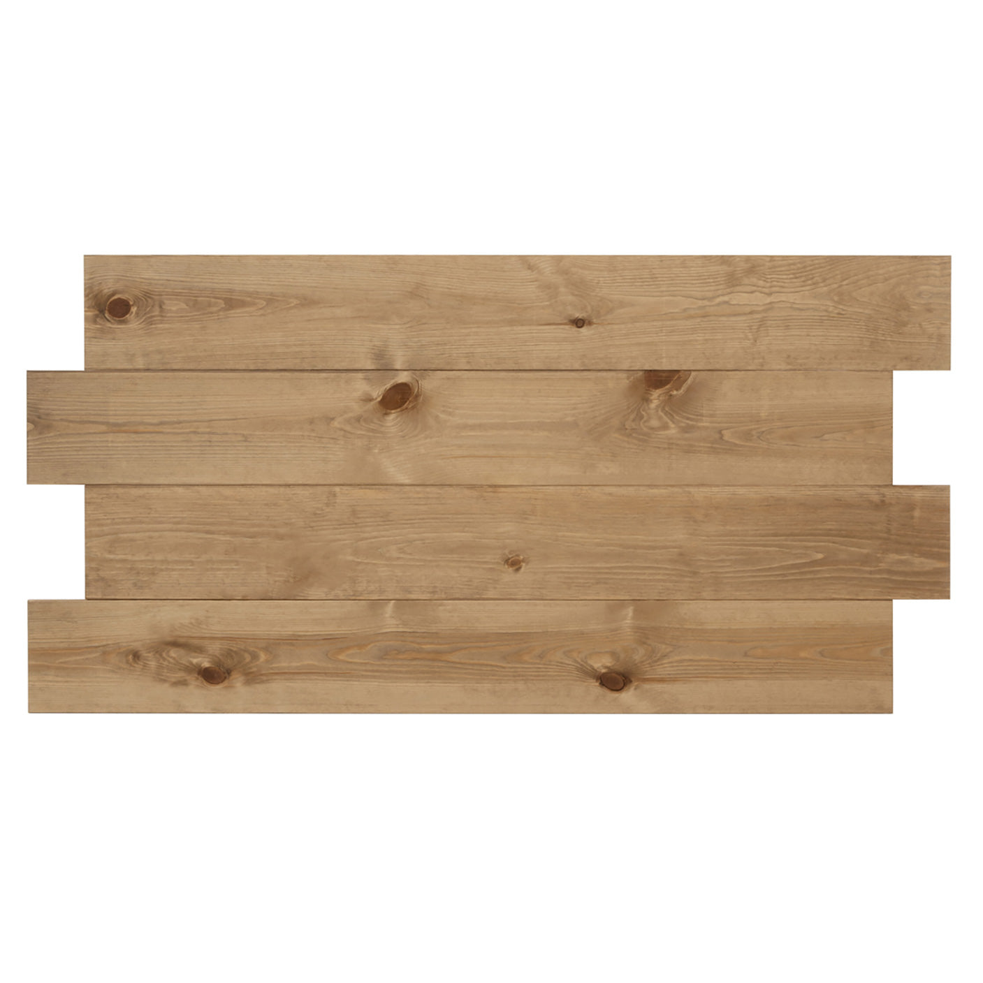 Cabecero de madera maciza en tono roble oscuro de 160x80cm - DECOWOOD