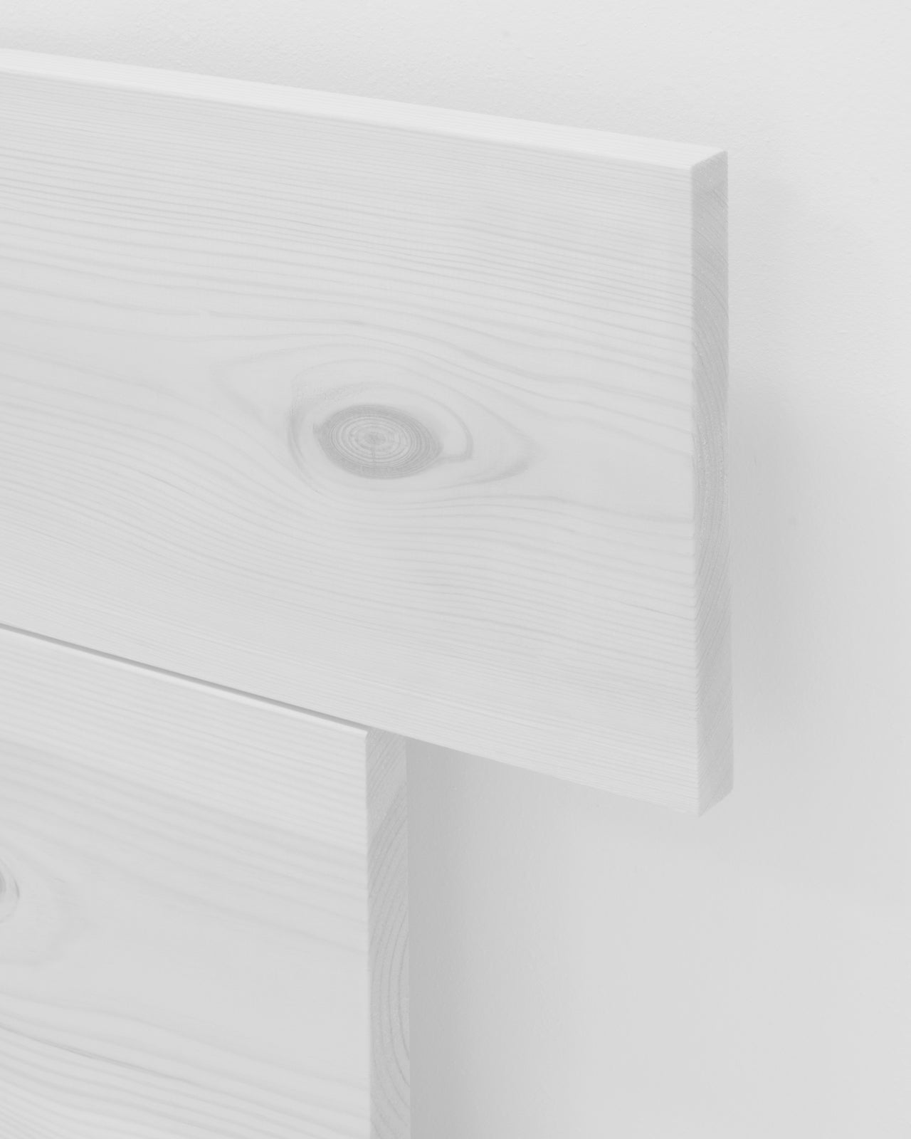 Cabecero de madera maciza en tono blanco de 120x60cm - DECOWOOD