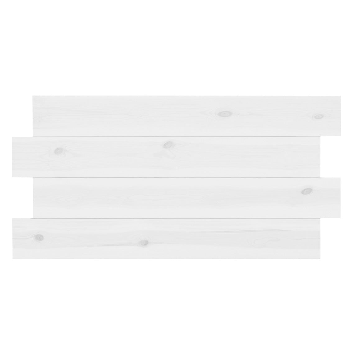 Cabecero de madera maciza en tono blanco de 80x60cm - DECOWOOD