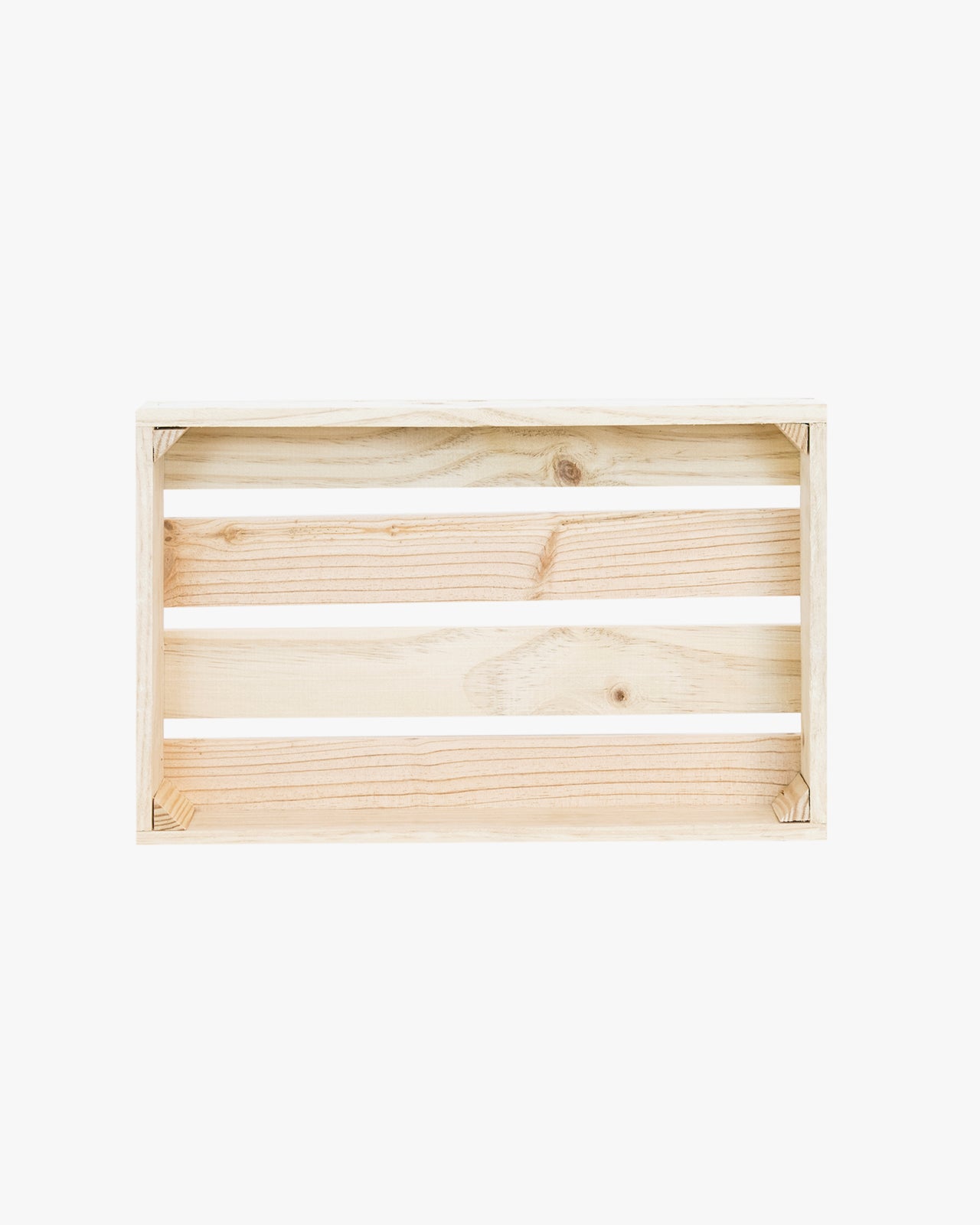 Caja de madera maciza en tono natural de 49x30,5x7,5cm - DECOWOOD