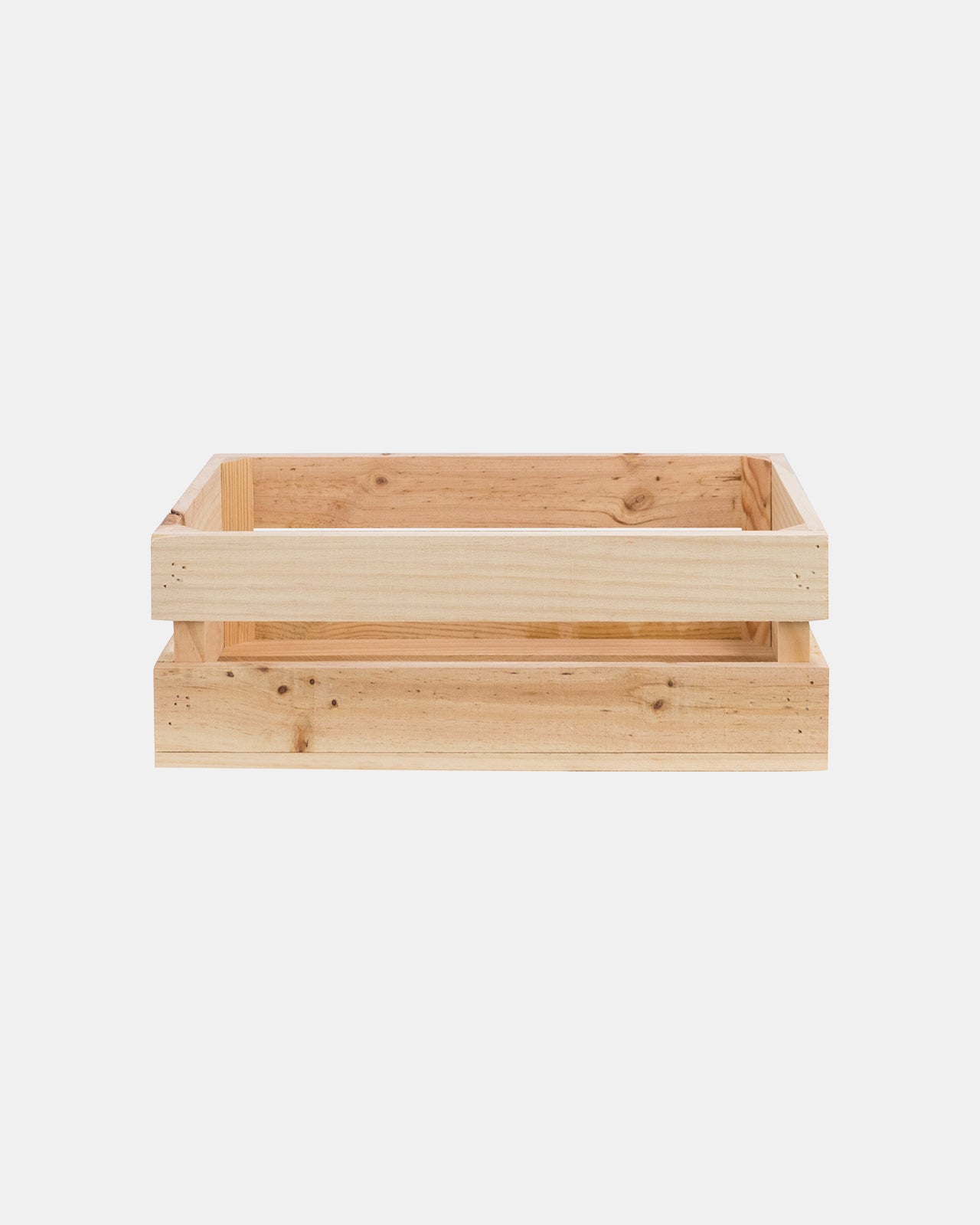 Caja de madera maciza en tono natural de 49x30,5x17,5cm - DECOWOOD