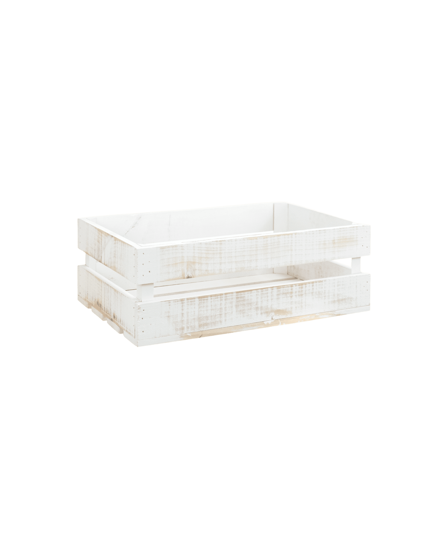 Caja de madera maciza decapada de 49x30,5x17,5cm - DECOWOOD