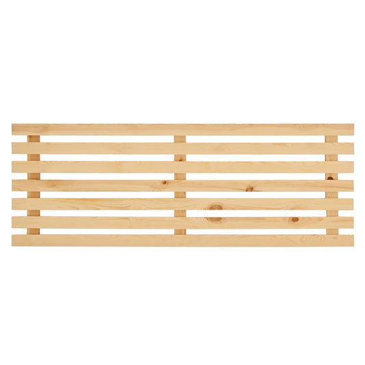 Cabecero de madera maciza en tono natural de 160x73cm - DECOWOOD